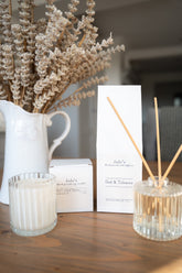 JoJo's Hand Poured Reed Diffuser & Candle Exclusive Gift Set - Oud & Tobacco
