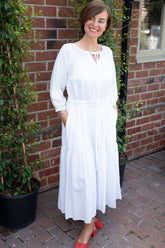 White Linen Dress