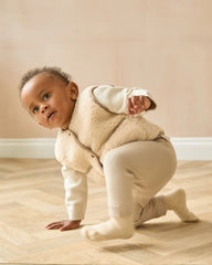 Be Happy Baby Sock | Biscuit/ Ivory