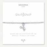 Memories: "SNIP SNIP" | Scissors Bracelet | White Gold-Plated