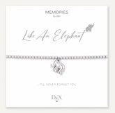 Memories: "LIKE AN ELEPHANT…" | Elephant Bracelet | White Gold-Plated