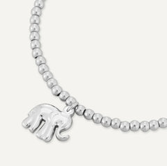 Memories: "LIKE AN ELEPHANT…" | Elephant Bracelet | White Gold-Plated
