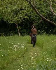 Darcy Faux Leather Trousers | Brown