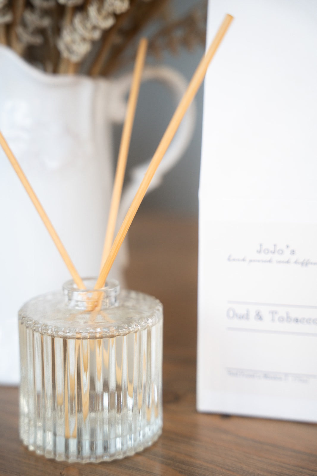 JoJo's Hand Poured Reed Diffuser - Oud & Tobacco
