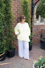 Lemon Linen Blouse