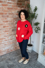 Red Flower Jumper