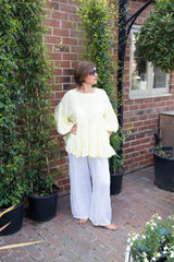 Lemon Linen Blouse