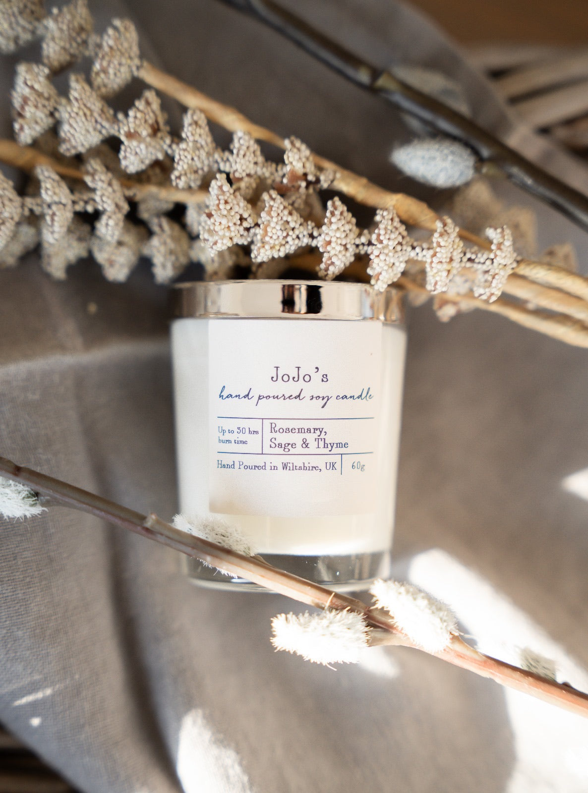 JoJo's Hand Poured Spy Candles - Rosemary, Sage & Thyme