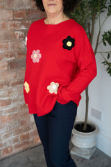 Red Flower Jumper