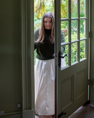 AUDREY SKIRT | SATIN | CHAMPAGNE