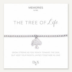 Memories: "THE TREE OF LIFE" | Tree Bracelet | White Gold-Plated