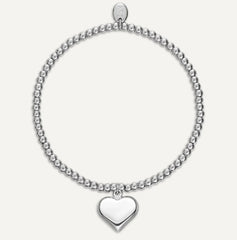 Memories: "WONDERFUL NANNY" | Heart Bracelet | White Gold-Plated