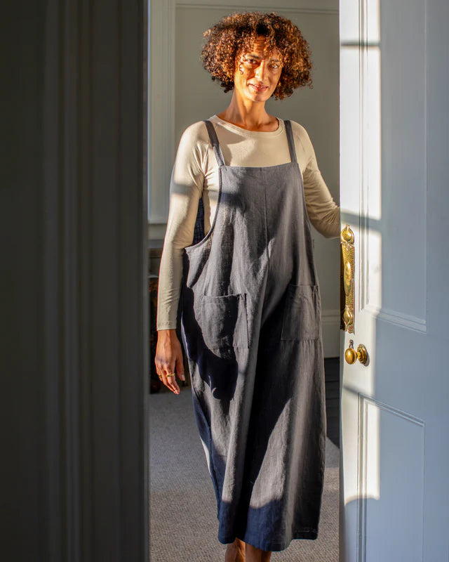 Chalk Grace Linen Jumpsuit