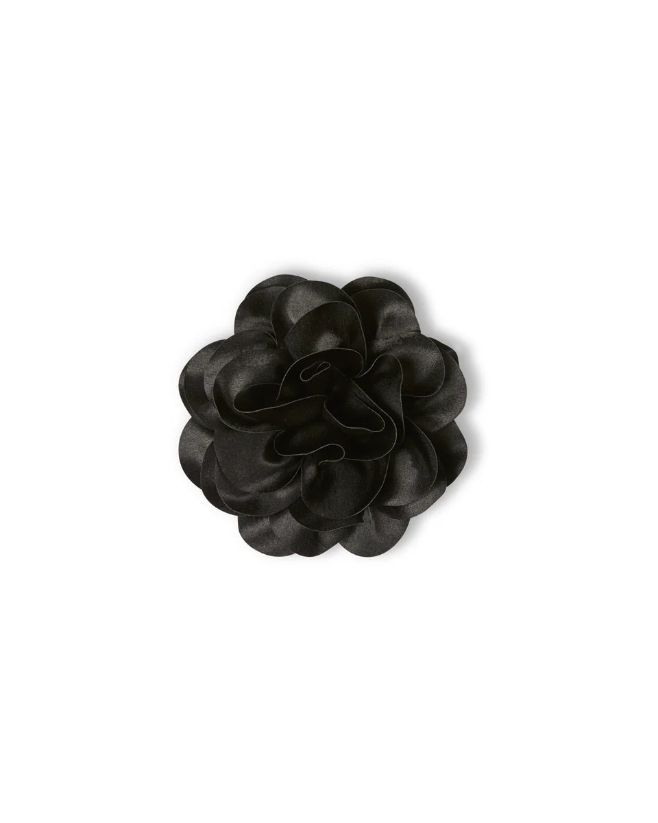 Hove Flower Brooch | Black